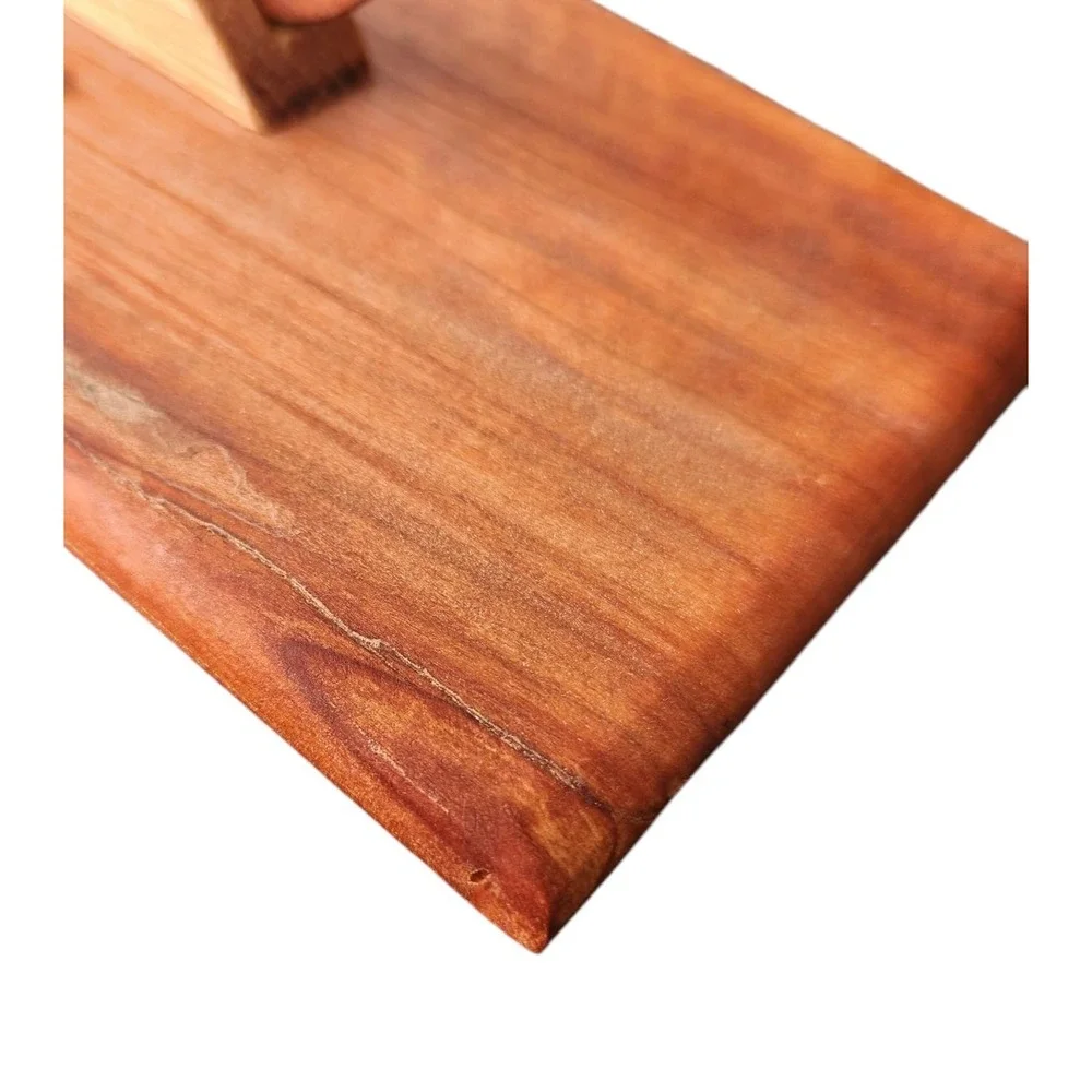 Handcrafted Two-tone Raw Art Deco Wooden Jewelry Trinket Box Legs‎ Howkinson ?